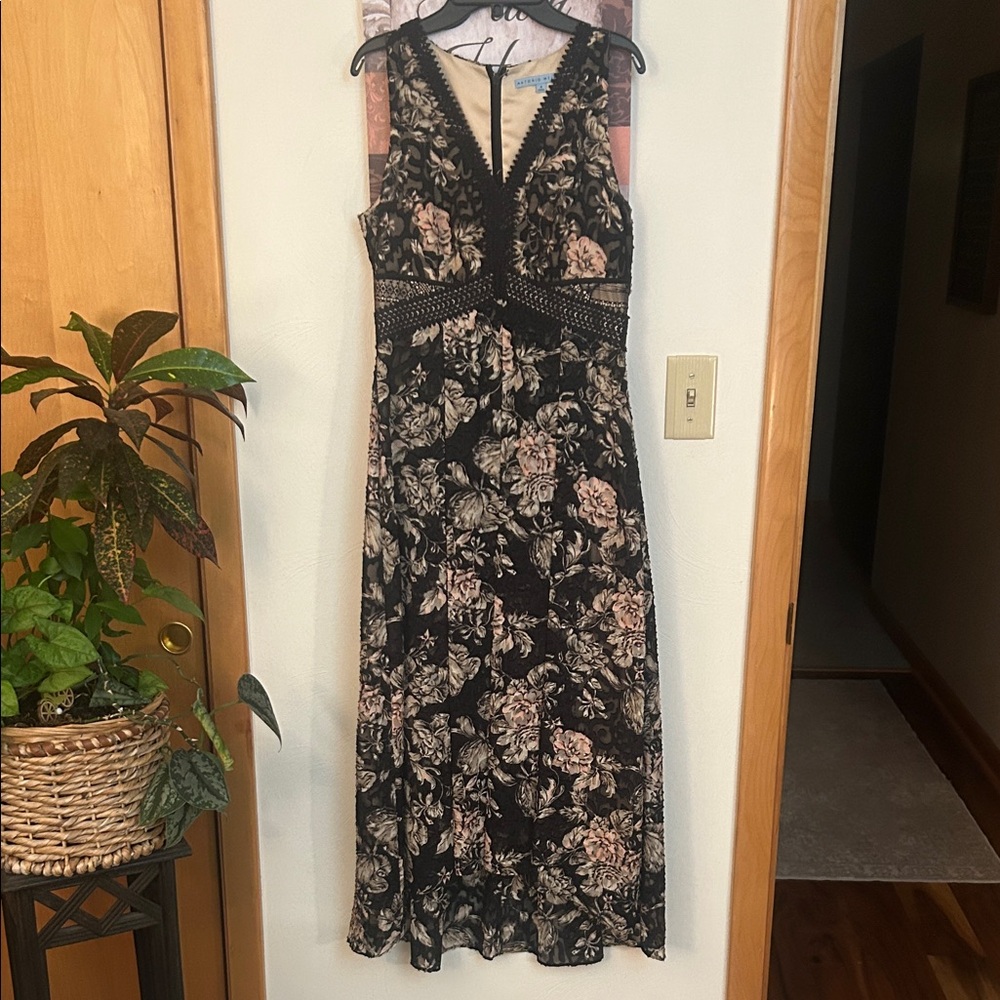 Antonio Melani Floral Black, cream and peach Women's Dress